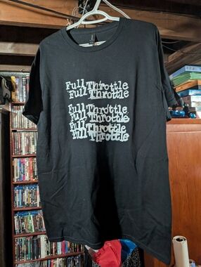Full Throttle Punk Shirt Cheap Trick Design Size L Printed On Gildan